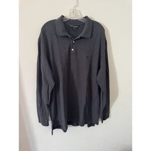 Brooks Brothers 1818 Original Fit‎ Grey Performance Polo Shirt Mens Size Large